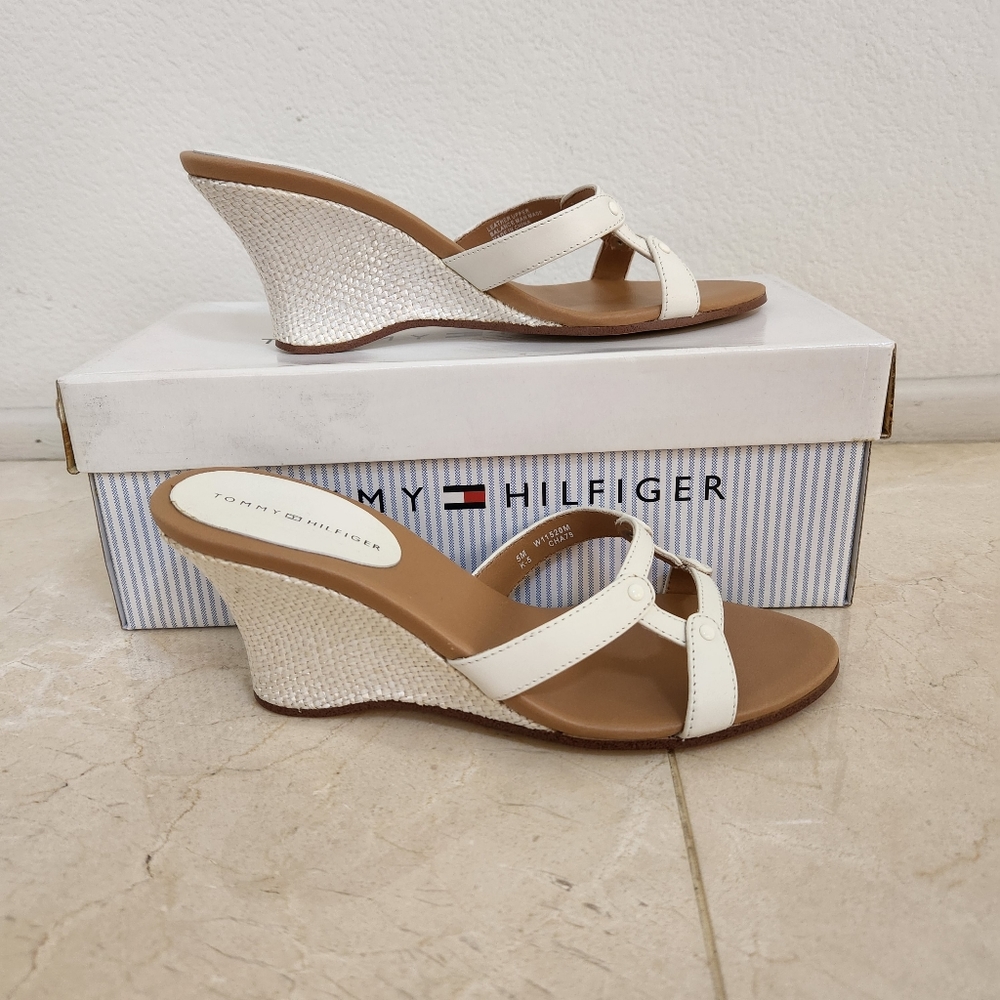 Tommy Hilfiger white sandals